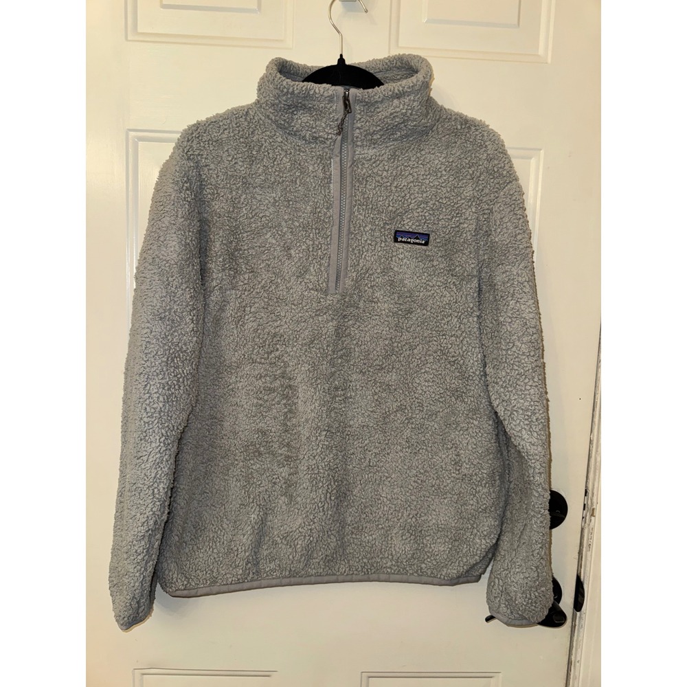 Patagonia Los Gatos 1/4 Zip Fleece Pullover Salt Grey Mens Large 25236 SGRY